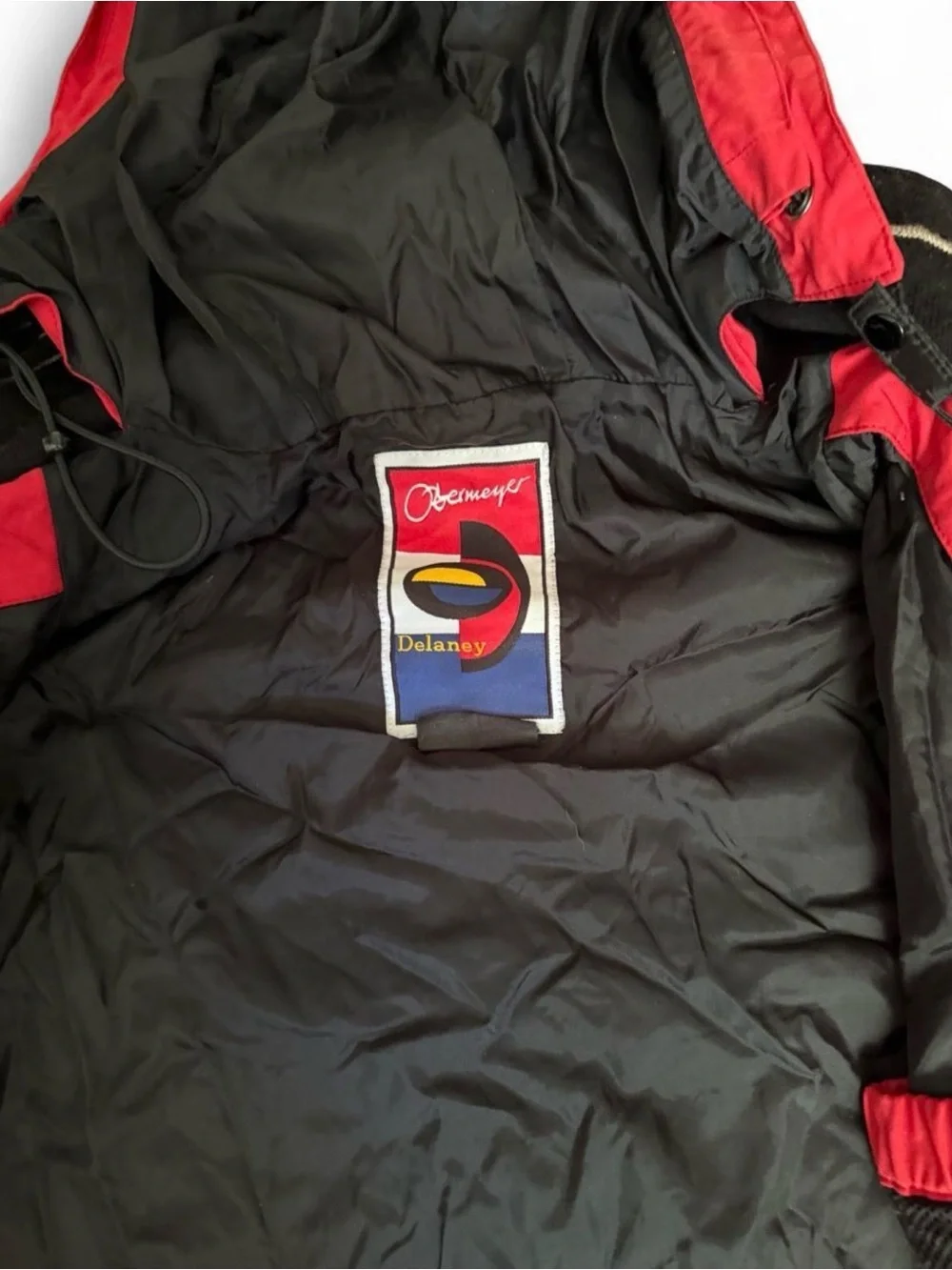 Obermeyer Red Quilted Hooded Puffer Jacket